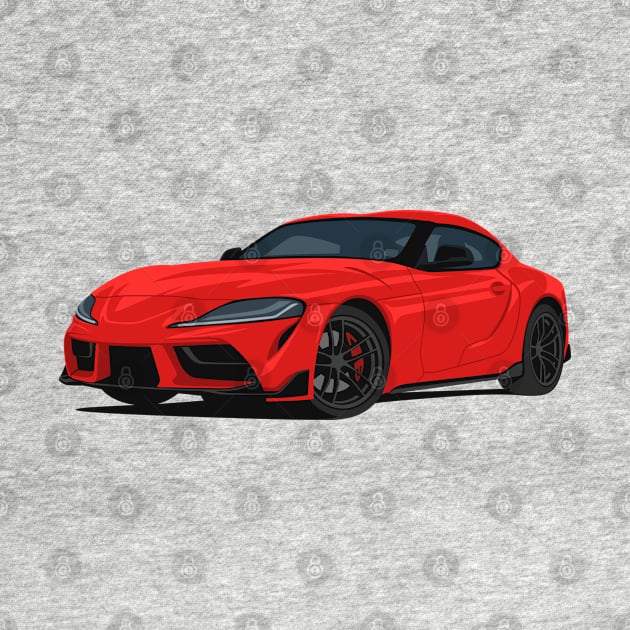 Supra 5th Generation GR A90 red by creative.z